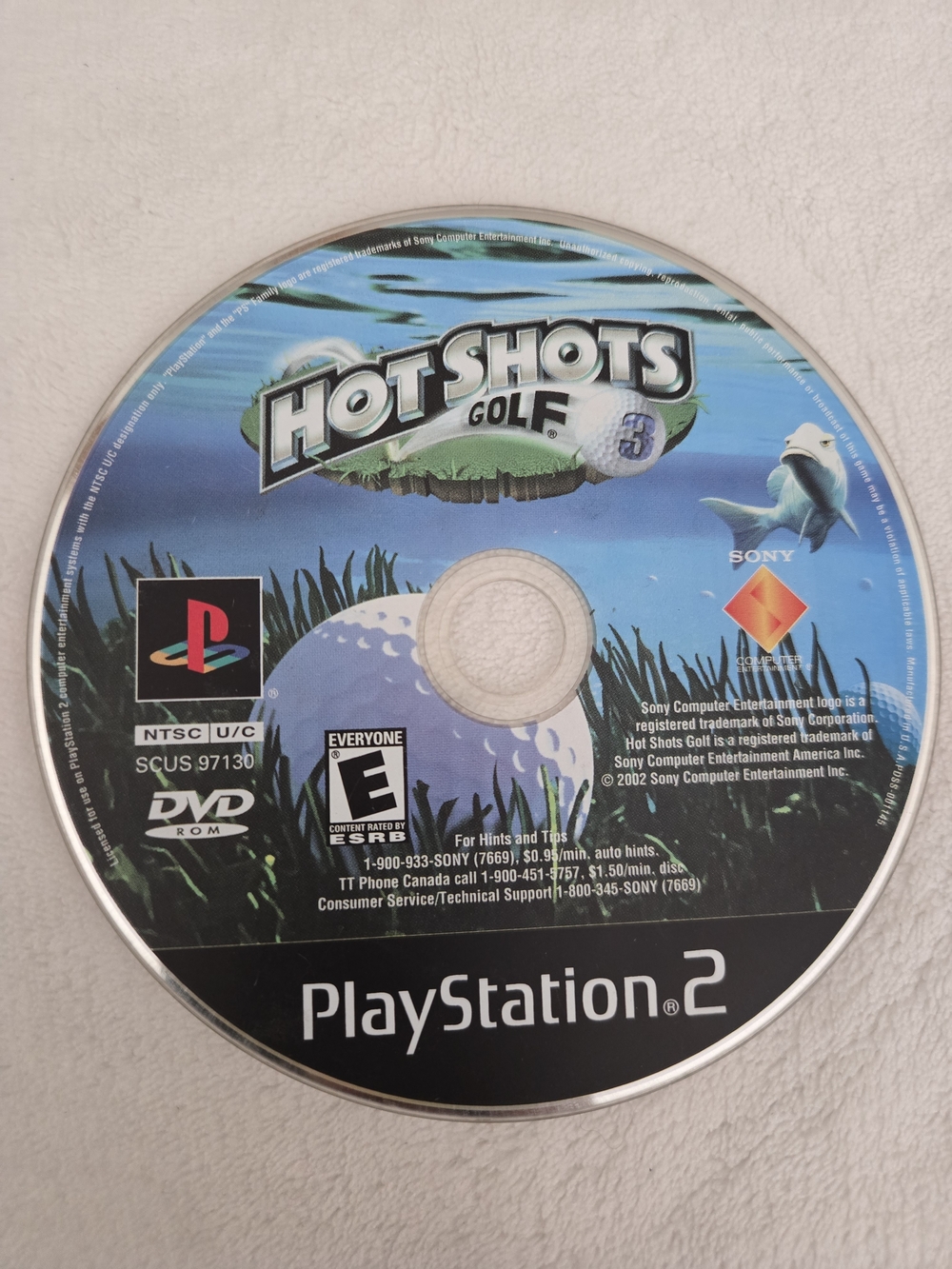 Sony PlayStation 2 Hot Shots Golf 3 Disc - Blue Artwork